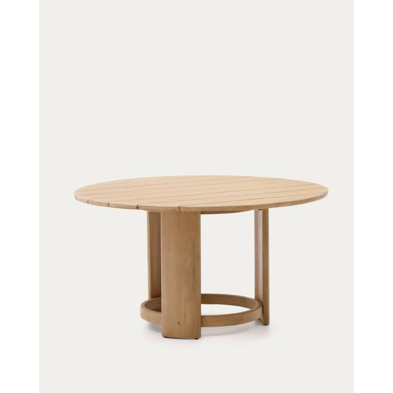 Mesa redonda xoriguer de madera de eucalipto 140cm