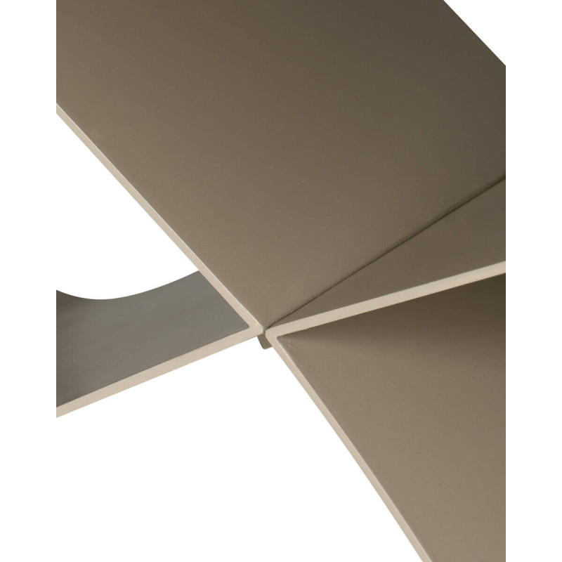 Mesa de comedor extensible velveta de cerámica y patas de metal 260/180x90x76cm