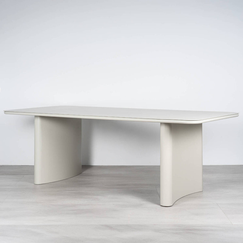 Mesa Comedor Exterior Cordelia Aluminio Gris Seda | Muebles Benítez