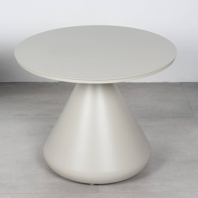 Mesa Auxiliar Saita Aluminio Gris Seda 60 cm | Muebles Benítez