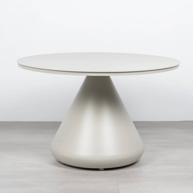 Mesa Auxiliar Saita Aluminio Gris Seda 71 cm | Muebles Benítez