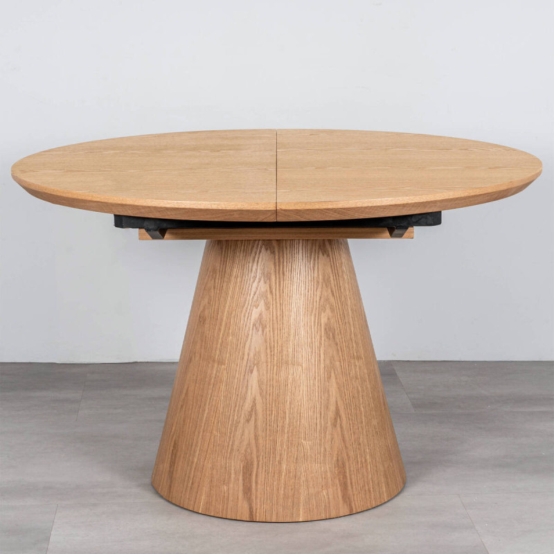 Mesa Comedor Lena Fresno Extensible 120-160 | Muebles Benítez