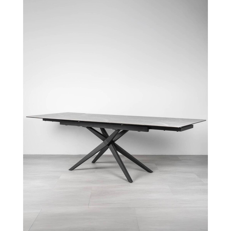 Mesa extensible cerámica gris | Muebles Benítez