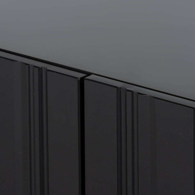 Mueble TV 201 cm en negro mate | Muebles Benítez