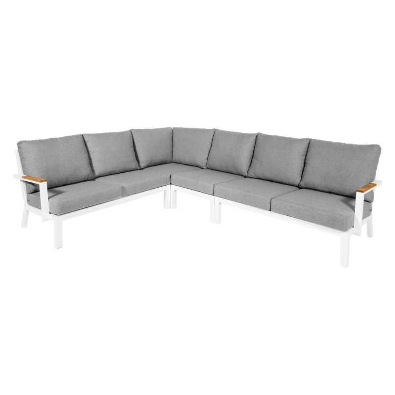 Sofá rinconera exterior gris 286,5x 221,5 x 86,5 x 77cm