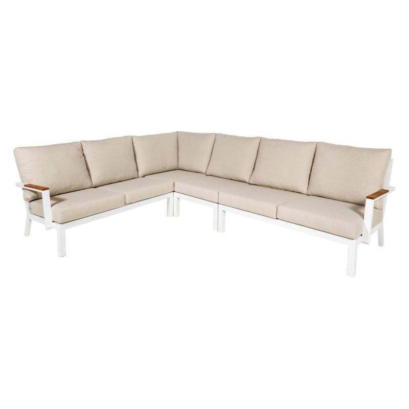 Sofá rinconera exterior crudo 286,5x221,5x86,5x77cm